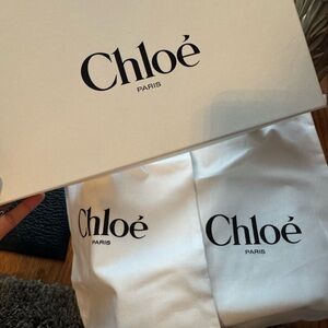 Chloé Branded Dust Bags & Box Set in White